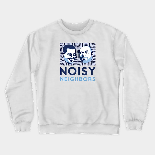 Noisypod Logo Full Light Crewneck Sweatshirt by Noisy Neighbors